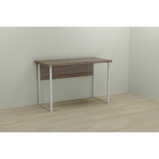 Комп'ютерний стіл Ferrum-decor Сем 75x160x140 білий ДСП Дуб Сонома Труфель 32мм