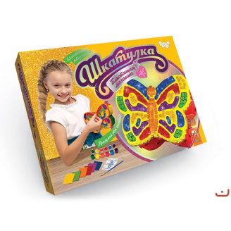Набір для творчості Блискуча мозаїка Шкатулка SHR-01-02 Dankotoys (SHR-01-01,02,)