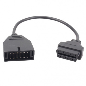 Перехідник з OBD2 16pin BTB мама на GM 12pin тато GM12 Daewoo Lanos Sens