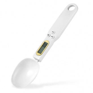 Кухонна мірна ложка - ваги електронна UChef DSS-01 LCD екран до 500 г Білий