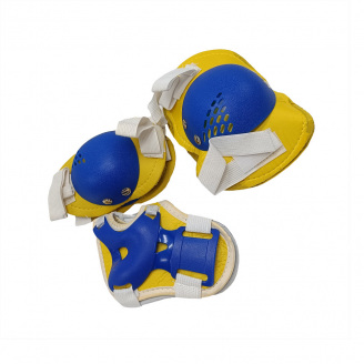 Комплект захисний дитячий Bambi MS 0032-2(Yellow) М наколінники, налокітники, зап'ястя