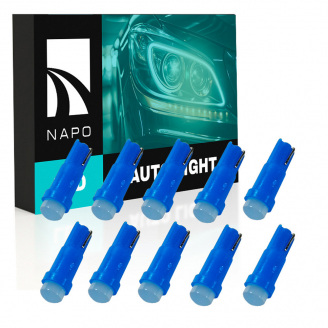 Комплект світлодіодних ламп Napo LED T5-1led-A T5 W1,2W 10 шт Синій (2441247979)