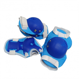 Комплект захисний дитячий Bambi MS 0032-2(Blue) наколінники, налокітники, зап'ястя М