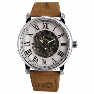 Наручний годинник Forsining Vintage Pro Сріблястий (3275)