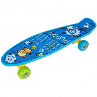 Скейт пластиковий Enero Mini Puppy 42 см Синій (1012773)