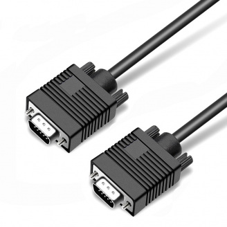 Кабель Prologix VGA-VGA M/M HD15M/HD15M 39С 5 м Black PR-VGA-VGA-P-06-28-5m