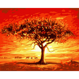 Картина за номерами Art Craft Золоте сонце Африки 40 * 50 см 10507-AC