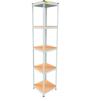 Металевий стелаж Emby Light Series 2400х450x450 мм 5 полиць ДСП до 100 кг