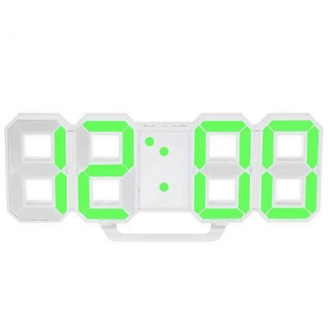 Годинник настільний No Brand LED від USB Білий (300096)