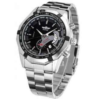 Годинник чоловічий Winner Titanium TM340 Silver