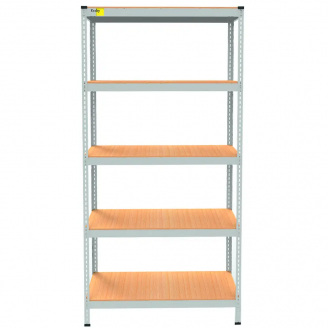 Металевий стелаж Emby Light Series 2400х900x300 мм 5 полиць ДСП до 100 кг