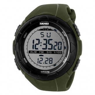 Годинник наручний чоловічий Skmei 1025 Army Green 1025AG (15875-hbr)