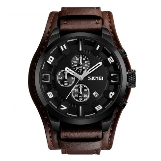 Годинник наручний Skmei 9165 Brown 9165BKBN (17122-hbr)
