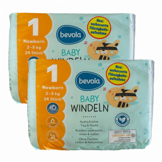 Підгузки Bevola Baby 1 Newborn 2-5 кг 48 шт