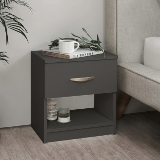 Тумба приліжкова No Brand Tilda 386x295x410 мм Антрацит (15129865)