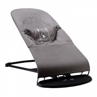 Шезлонг-гойдалка дитяча SBT Group BABY Balance Soft 68х38х60 см Темно-сірий (BBS-05-00)