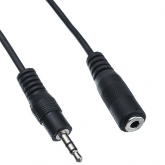Кабель Piko 3.5мм/3.5мм M/F 3 м Black 1283126473920