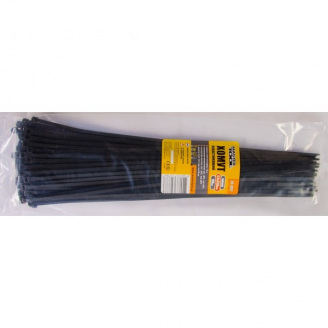 Хомут MASTERTOOL GM 4,8*350 мм чорний 100 шт (20-1857)