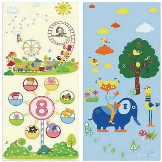 Ігровий термо килимок двосторонній Baby Home Textile Animals 180х150х0.8 см Різнокольоровий (109959)