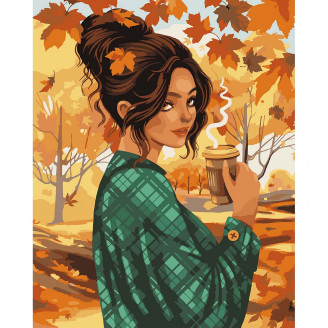 Картина за номерами Santi Осіння кава 40*50 см (954689)