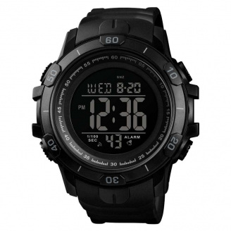 Чоловічий наручний годинник Skmei 1475 Black 1475BK (17133-hbr)