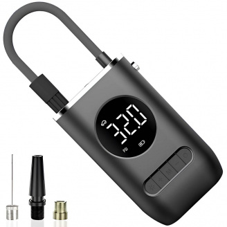 Портативний акумуляторний насос - компресор Podofo PAC-02 Black (1248)