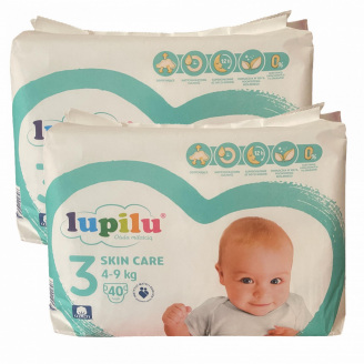 Підгузки Lupilu Skin Care 3 Midi 4-9 кг 80 шт