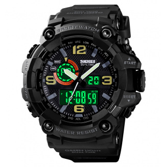 Годинник наручний Skmei 1520 Black 1520BK (17152-hbr)