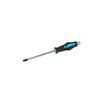 Викрутка ударна хрестова магнітна MASTERTOOL GM EXTERNAL HEX PH3х150 мм ручка з покриттям TPR (49-6315)