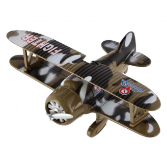 Детский металлический Самолет A-Toys XG879-102 инерционный Хаки