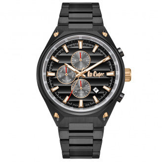 Наручний годинник чоловічий Lee Cooper Ice Чорний (3311)