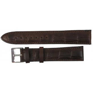 Ремінець для годинника зі шкіри Mykhail Ikhtyar 20 мм Коричневий (S548-20S brown)