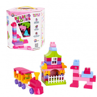 Конструктор Технок Building Blocks 90 деталей розовый (6535)