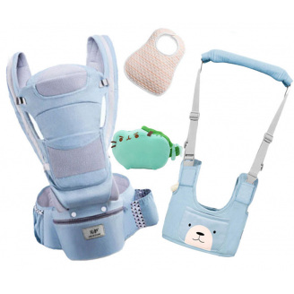 Хипсит эрго-рюкзак кенгуру переноска Baby Carrier 6 в 1 и игрушка Пушин кот Дракон (vol-1906)