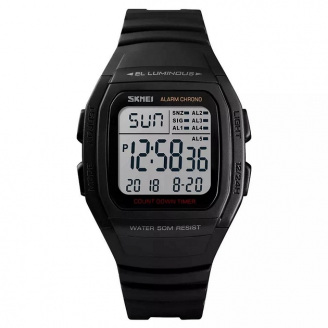 Наручные мужские часы Skmei 1278 Black (12355-hbr)