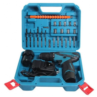Шуруповерт акумуляторний OPT-TOP Cordless Drill з набором інструментів в кейсі (2104618577)
