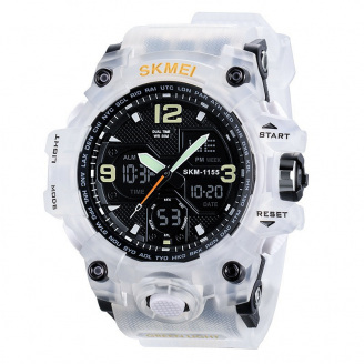 Часы наручные мужские Skmei 1155 White, 1155BWT (12282-hbr)