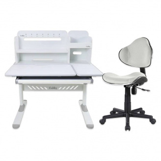 Комплект парта-трансформер Cubby Nerine Grey + кресло FunDesk LST3 Grey (221920-221761)