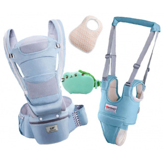 Хипсит Baby Carrier эрго-рюкзак кенгуру переноска 6 в 1 КОТ ПУШИН дракон (vol-1875) Синий