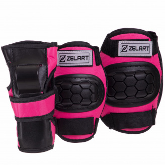 Комплект защиты Zelart SK-2378 S Розовый
