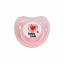 Пустушка силіконова кругла Mega Zayka MGZ-0516(Pink) з ковпачком Оріхів