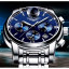 Годинник чоловічий Guanquin Liberty Silver Фастов