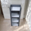 Пластикова тумба-пенал The MIX hpl plastic 1122 mat 35x90x30 см Антрацит Івано-Франківськ