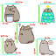 Комплект 2Life М'яка іграшка Pusheen cat 12х15 см та Набір 5 шт багаторазових наклейок v-12320 Мукачево