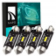 Комплект світлодіодних ламп Napo LED SJ-7020-1SMD-CANBUS 39mm C5W C10W 4 шт Білий (2530566722) Буча