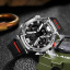 Тактичний наручний годинник Smael 8087 Black (16682-hbr) Каменка-Днепровская