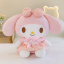 М'яка іграшка плюшева Hello Kitty аніме Куромі Май Мелоді в рожевій сукні 50 см Рожево-білий (1015) Вольнянск