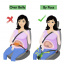 Універсальний адаптер автомобільного ременя для вагітних SUNROZ Pregnancy Seat Belt 21х9х6 см Чорний (SUN6742) Днепр