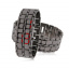 Годинник-браслет Led Watch Iron Samurai, Чорний з червоними світлодіодами ( IBW012BR ) Київ
