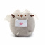 Набір М'яка іграшка Pusheen cat з листом Gray і дитячий силіконовий браслет від комарів (vol-1089) Червоноград